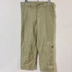 1点もの⭐️Dickies カーキ カジュアルワークパンツ輸入古着