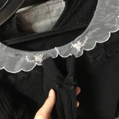 Secret Honey 美品　オーガンジーフリルリボントップスのサムネイル
