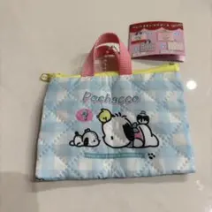 サンリオキャラクターズ　レトロレッスンバックミニキーホルダー　ポチャッコ