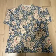 ZARA 花柄　ニット　セーター　M