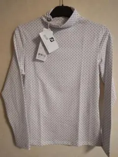 ［新品］Foot Joyゴルフシャツ　白黒ドット　レデースＳ