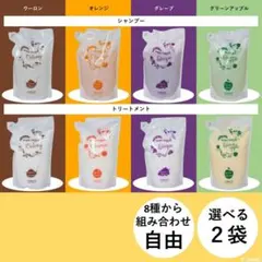 ナノサプリ　サニープレイス　シャンプー＆トリートメント詰替　選べる2袋⑨のサムネイル