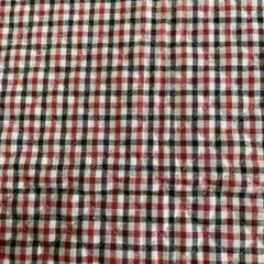 チェック柄 キルティング生地50x90