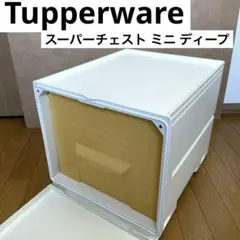 Tupperware スーパーチェスト ミニ ディープ 引出し１段アイボリー白系