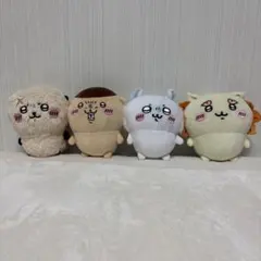 ちいかわぽてたまぬいぐるみ　4体　ラッコ　くりまんじゅう　モモンガ　シーサー
