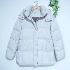 さくら様　クリアーインプレッション　ダウンコート　可愛い　アイボリー　フード取外