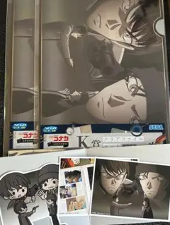 名探偵コナン セガラッキーくじ クリアファイル ステッカー ブロマイド