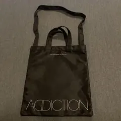 ADDICTION ノベルティ 2way トートバッグ ブラック