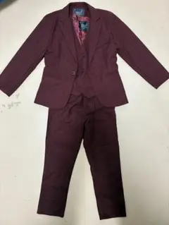 男の子　スーツ　赤