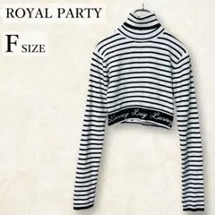✨ROYAL PARTY✨ロイヤルパーティー クロップド タートル ニット F