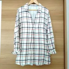 ◎最終値下げ◎【無印良品】ガーゼチュニック長袖シャツ・Mサイズ