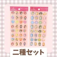 Disney プリンセス ストーンシール 2種類　セリア