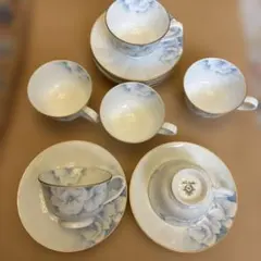 ヴィンテージ Noritake 花柄 カップ＆ソーサー6客セット