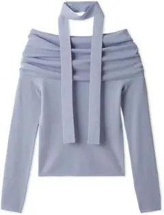 FRAY I.D ウールアクリルオフショルプルオーバーニット