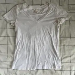 FOREVER 21 Vネック 半袖Tシャツ ホワイト Sサイズのサムネイル