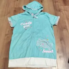 【Mezzo Piano】 半袖パーカー 160　L　レア美品希少