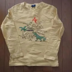 クレードスコープ　恐竜刺繍　長袖　カットソー 　ロンT 130cm