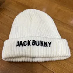 新品JACK BUNNY ホワイトニット帽