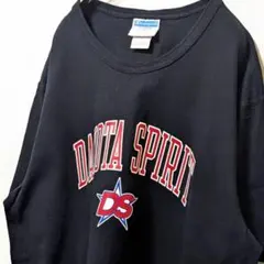 チャンピオン ダコタスピリット ロゴ Tシャツ ブラック 黒 XL 古着