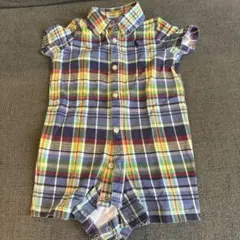 Ralph Lauren チェック柄ロンパース 6M