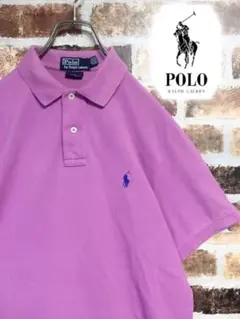 ポロラルフローレン ポロシャツ 刺繍ロゴ 古着 ゆるコーデ