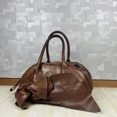 Vivienne Westwood リボン オーブ ハンドバッグ ブラウン系