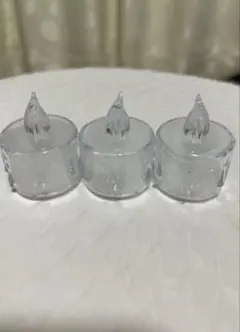アクリルLED電子キャンドルライト12個セット　S