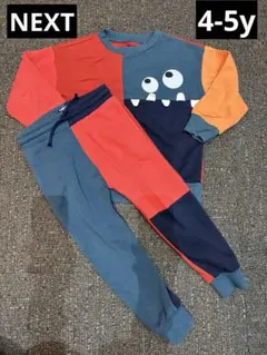 NEXT セットアップ モンスター柄 4-5y