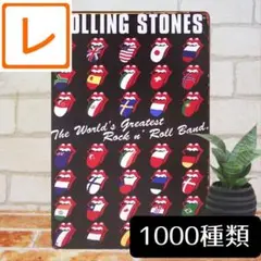 デザイン看板A4】ローリングストーンズ★グッズ舌ポスター ブリキ看板ベロ 雑貨