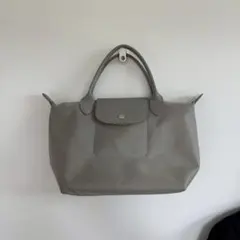 ロンシャン　プリアージュ　トートバッグ　ショルダー　2way グレー