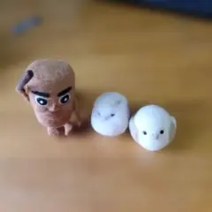 ねずみのマスコット耳飾り｜ハンドメイド・片耳1点｜『もりぶーつの森 