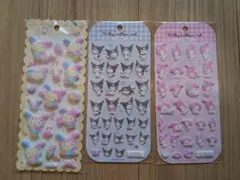 ミルキーメロウシール　もちもちマシュマロシール　クロミ　マイメロディ　ウサハナ