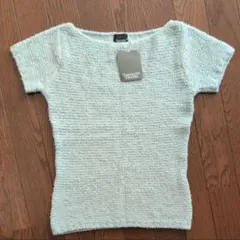 タグ付き新品 TORRAZZO DONNA 半袖ニット セーター グレー M