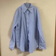 COS ストライプ柄 長袖シャツ ブルー系のサムネイル