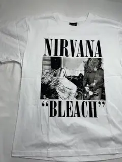 シングルステッチ ニルヴァーナ NIRVANA BLEACH 袖プリント ロンT 