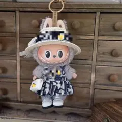 在庫更新 Labubu 1〜3代対応 コーデセット 帽子＋ワンピース＋バッグ