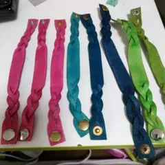1つ450円 ハンドメイド レザーブレスレット