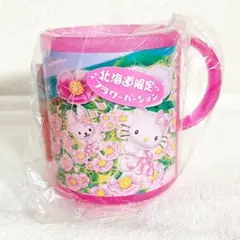 ハローキティ　北海道限定　ハマナス　プラスチック　コップ　カップ　レトロ