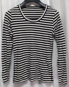 【古着】LOWRYS FARM ストライプ長袖Tシャツ L