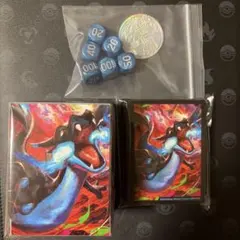 【海外】メガリザードン　サプライ　デッキケース　コイン　ダイス　デッキシールド