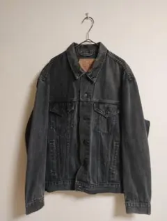 90s euro levis 70503 後染めブラック　デニムジャケット