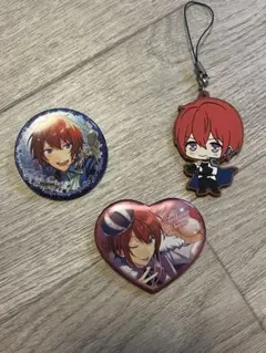 朱桜司 ハート缶バッジ・ストラップセット