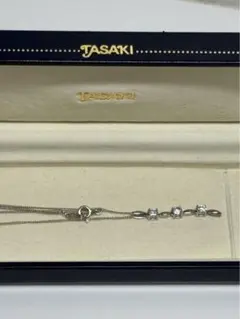 シルバー925 ジルコニア3石 ネックレス