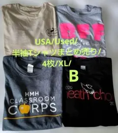 USA/Used/半袖Tシャツまとめ売り/4枚/XL/B