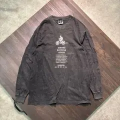 7BS1 PORTER 長袖Tシャツ　黒　サイクリング　M Hanes 古着