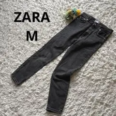 ザラ　デニムパンツ　ジーンズ　美脚スキニー　ストレッチ　　黒　M 極美品