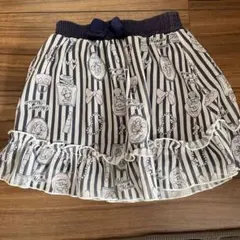 ミニーマウス ストライプスカート 110cm以上
