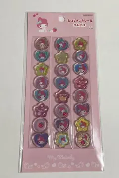 正規品★新品未使用！おはじきふうシール24ピース【マイメロディ】のサムネイル