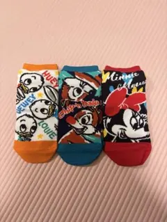 ディズニーキャラクターソックス3足セット