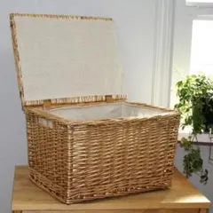 ラタン リビング収納